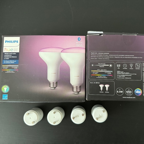 2nd - Philips Hue Flood Light BR30 E26 Color 2 Pack - Picture 1 of 2